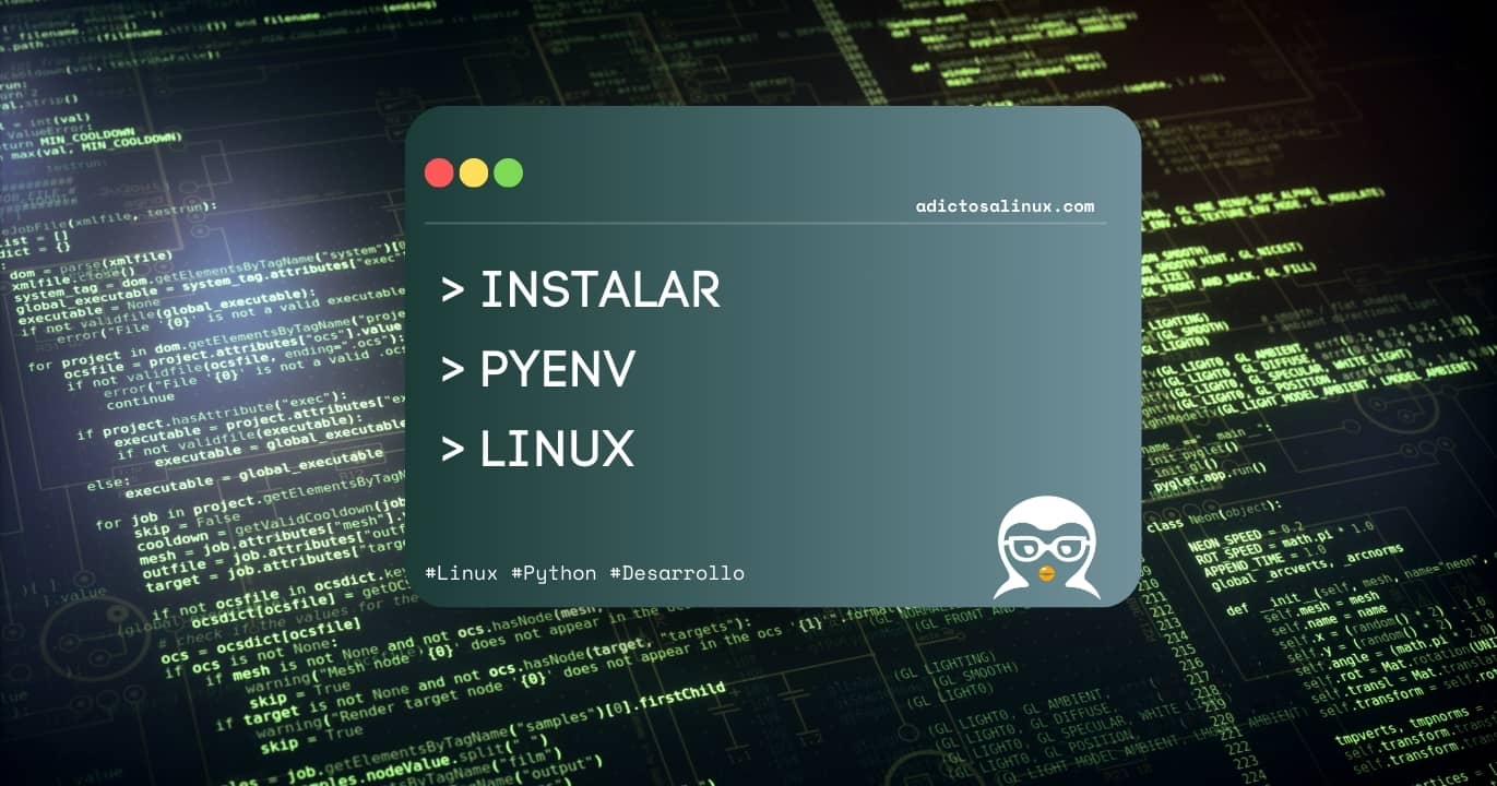 Imagen que muestra una guía rápida para la instalación de pyenv en sistemas Unix/Linux.