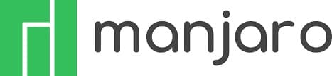 Logotipo de Manjaro Linux, mostrando un símbolo verde a la izquierda y la palabra "manjaro" en gris a la derecha.